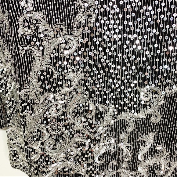 Escada Couture Silk Sequin Blazer Jacket - Picture 10 of 16